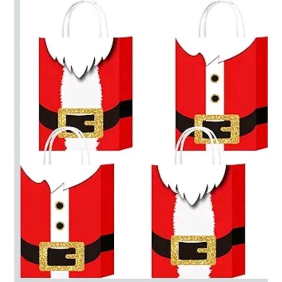 Kraft Other - HongXingHai 8Pcs Fine Christmas Kraft Paper Gift Bags With Handles - Holiday...